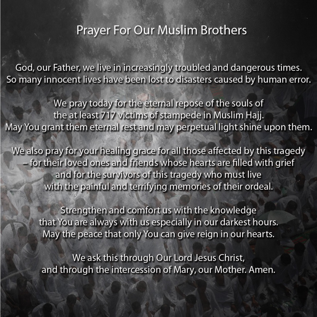 Prayer For Our Muslim Brothers